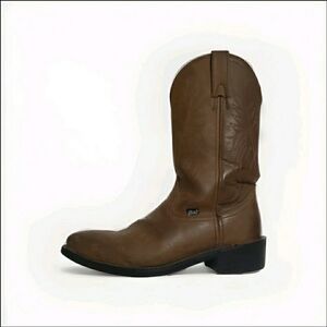 Mens Justin Butch Farm & Ranch Western Cowboy Slip-on Boots JB1100 size 9.5 EE